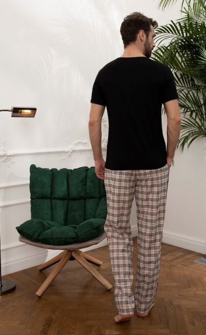 Пижама с брюками в клетку  (51575-2) фото