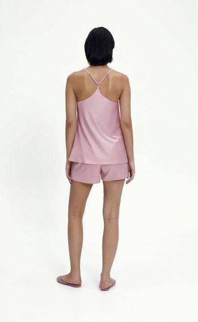 Пижама с шортами женская розовый (61888-9) фото
