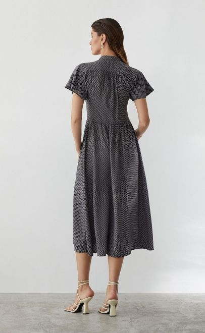 Платье женское чёрно-белая (62076) фото