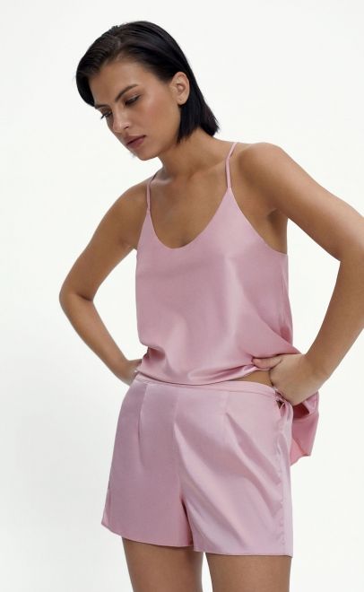 Пижама с шортами женская розовый (61888-9) фото