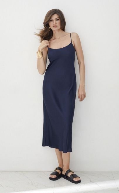 Платье летнее женское тёмно-синий (61920-4) фото