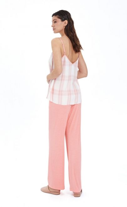 Пижама с брюками коралловый (56495+51981) фото
