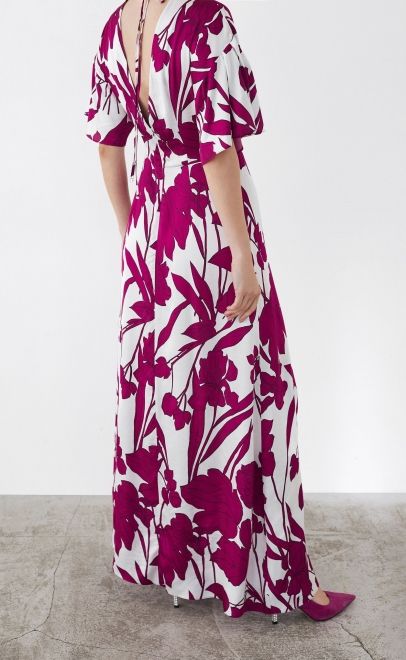 Платье женское бордовые цветы (61936) фото