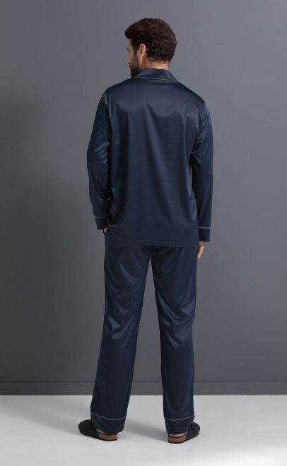 Пижама с брюками мужская полуночный синий (61890-3) фото