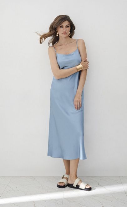 Платье летнее женское туманный голубой (61920-3) фото