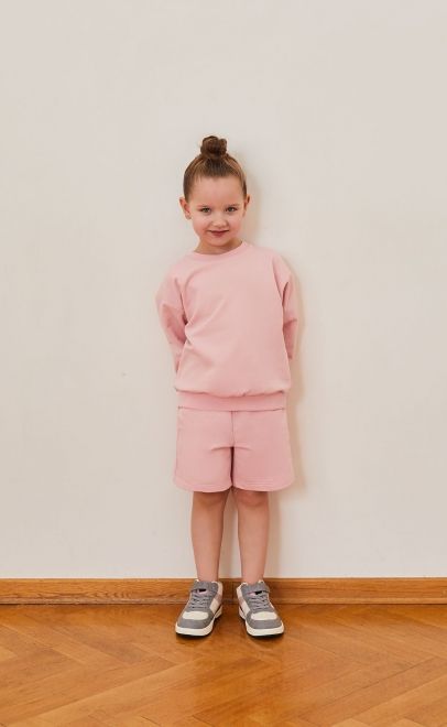 Толстовка для девочки розовый (30446-3) фото