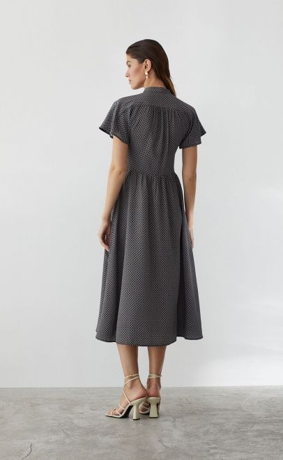 Платье женское чёрно-белая (62076) фото