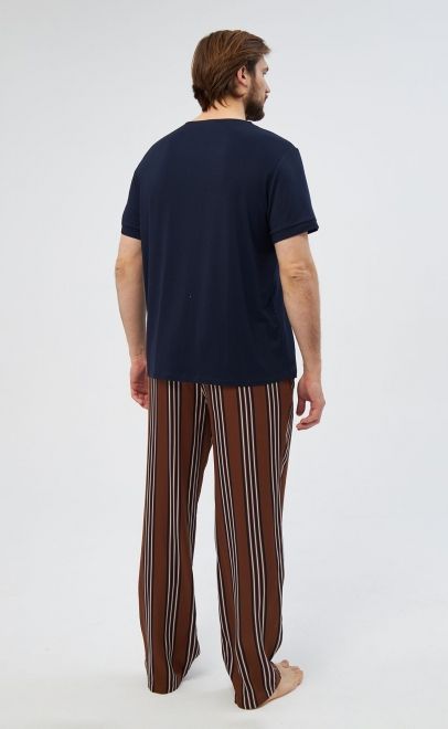 Пижама с брюками синий (51833-1-1-1+61661) фото
