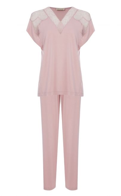 Пижама с брюками  розовый (51967-3+51961-3) фото