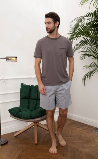  Пижама мужская с шортами  (51712) фото