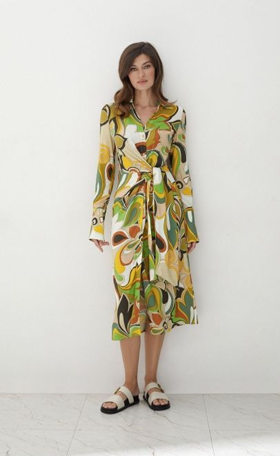 Платье летнее женское зелёный (61914-3) фото