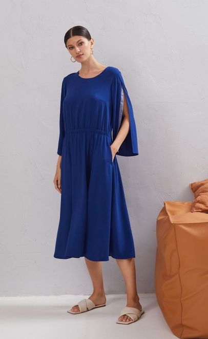 Платье летнее женское синий (61684) фото