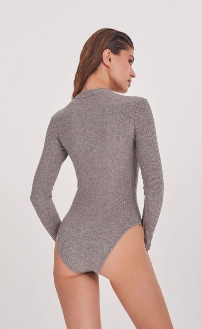 Боди женское серый (51992-4) фото