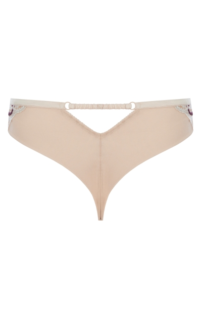 Трусики стринг обжаренный миндаль (N02-209) фото