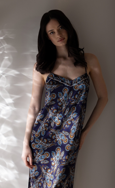 Ночная сорочка женская синий (62144) фото