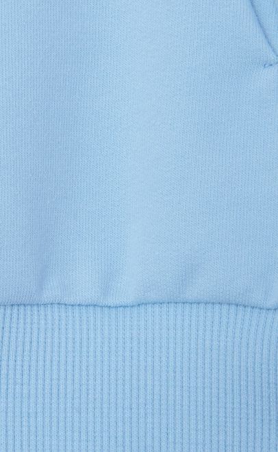 Толстовка для девочки с капюшоном голубой (30447-2) фото