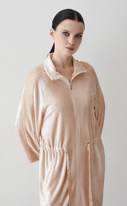 Халат домашний женский топлёное молоко (20459-1) фото