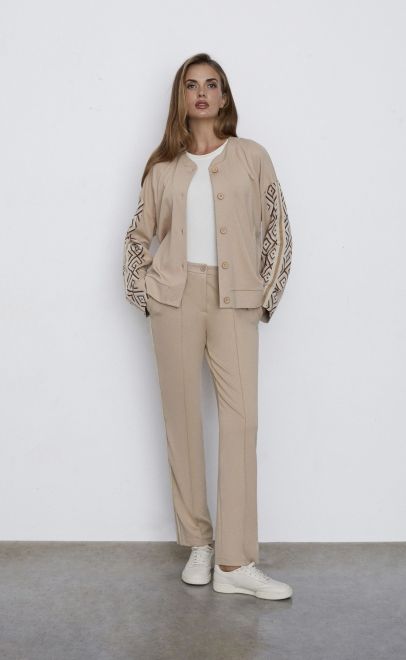 Брюки женские бежевый (30506-2) фото