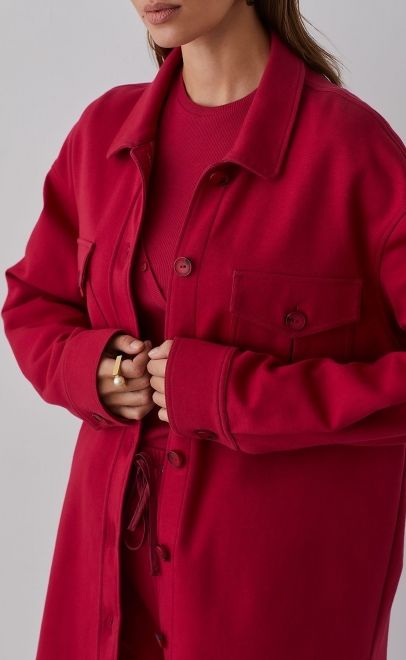 Рубашка женская пурпурно-красный (61763-3) фото