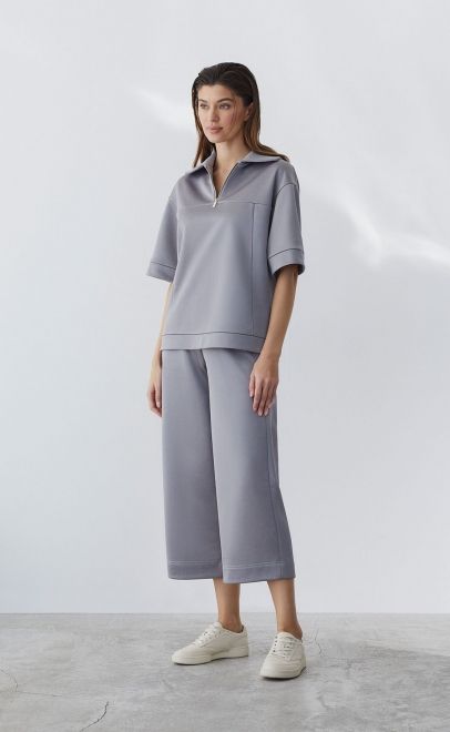 Джемпер летний женский серый металлик (30556-2) фото
