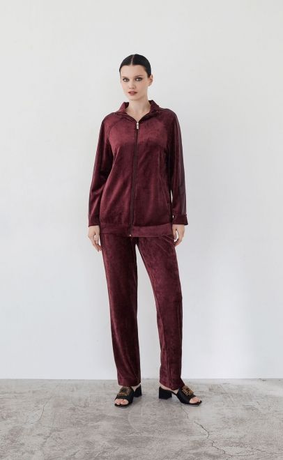 Костюм домашний женский темный шоколад (20466-3) фото