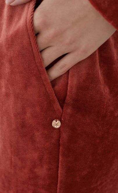 Костюм домашний женский терракотовый (20466-2) фото