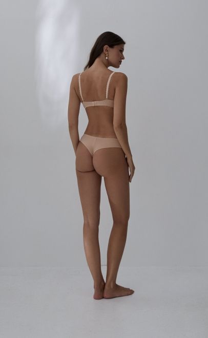 Бюстгальтер с мягкой чашкой бежевый (L00-226) фото