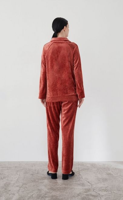 Костюм домашний женский терракотовый (20466-2) фото