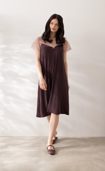 Ночная сорочка женская коричневый (52195) фото