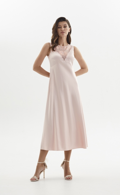 Сорочка женская с кружевом  (60556-4) фото