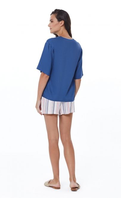 Пижама с шортами женская  (56510-2) фото