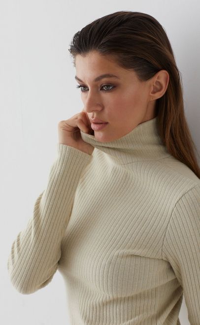 Водолазка женская холодный бежевый (51990-5) фото