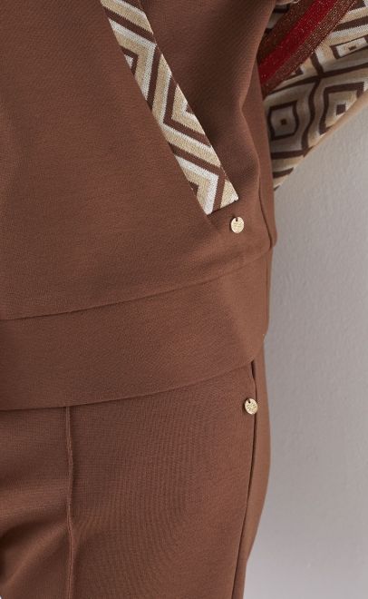 Брюки женские коричневый (30505-1) фото