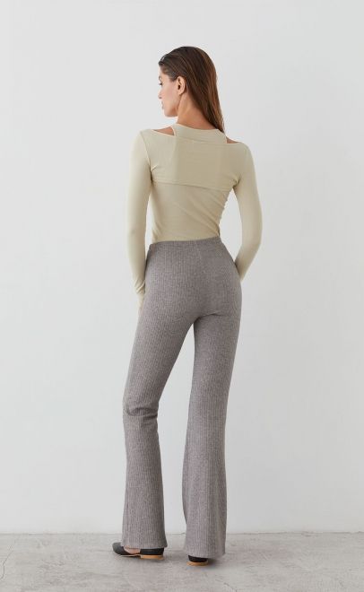 Топ женский&nbsp;&nbsp;из хлопка молочный холодный (61877-1) фото