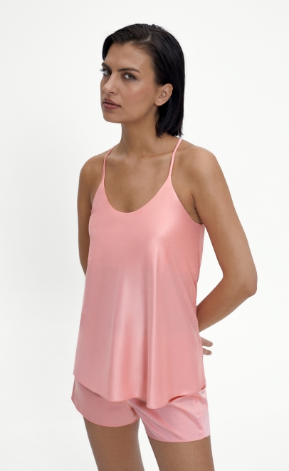 Пижама с шортами женская коралловый (61888-10) фото