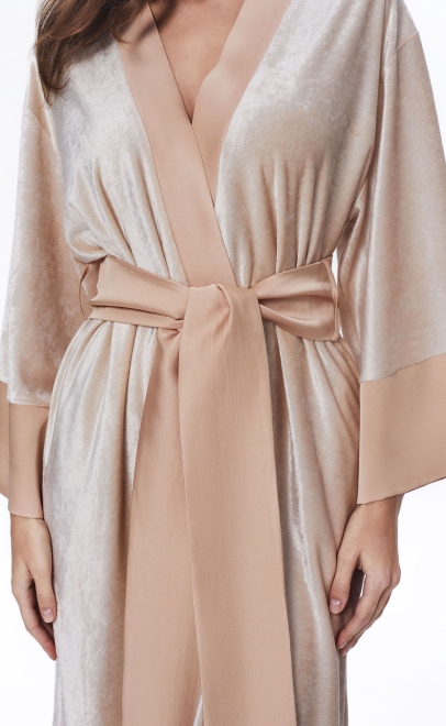 Халат домашний женский топлёное молоко (20452) фото