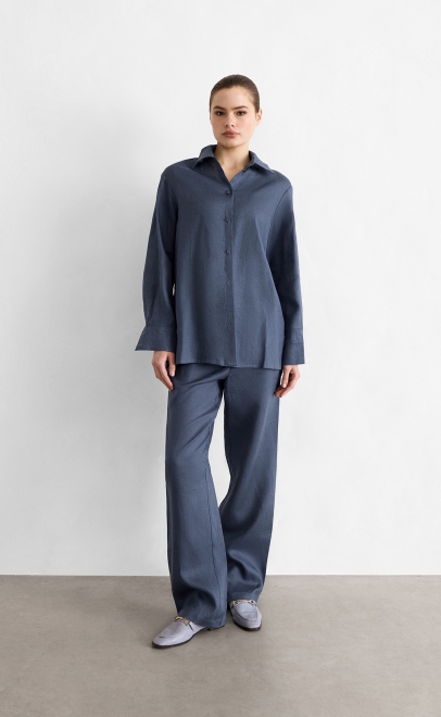 Рубашка женская джинсовый (62112-2) фото