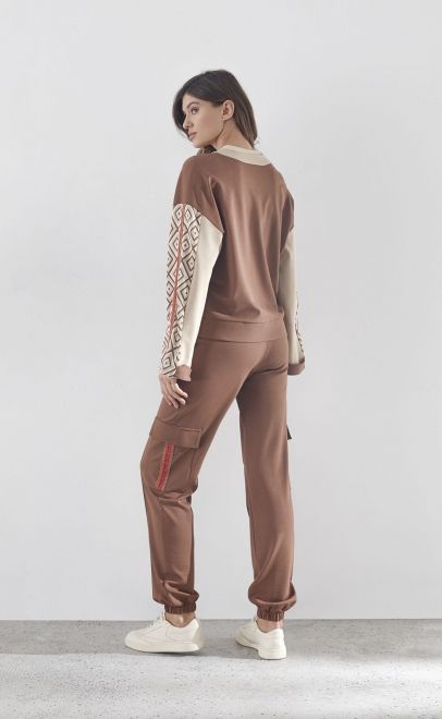 Брюки женские коричневый (30505-1) фото