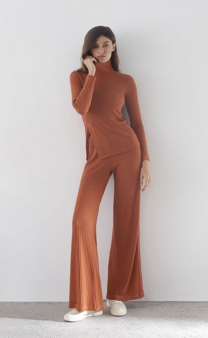 Брюки женские терракотовый (30495-1) фото
