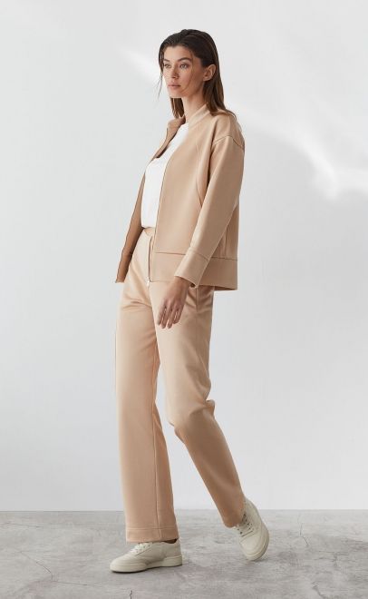 Толстовка летняя женская бежевый металлик (30555-1) фото