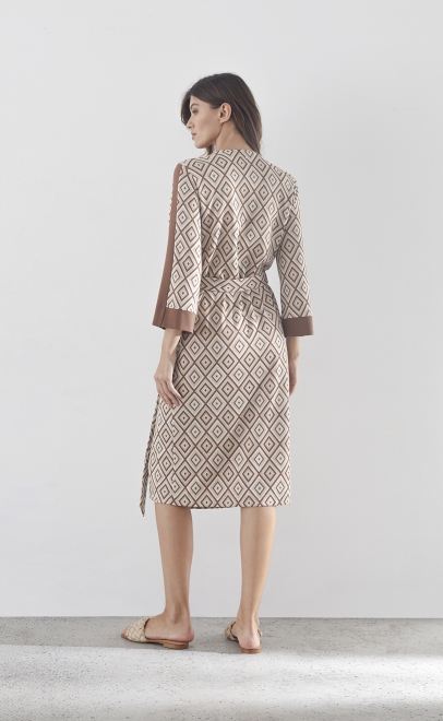 Халат домашний женский коричневый (30499-1) фото