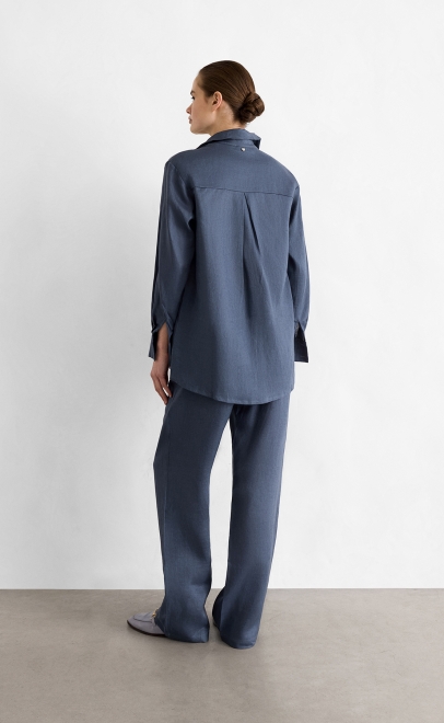 Рубашка женская джинсовый (62112-2) фото