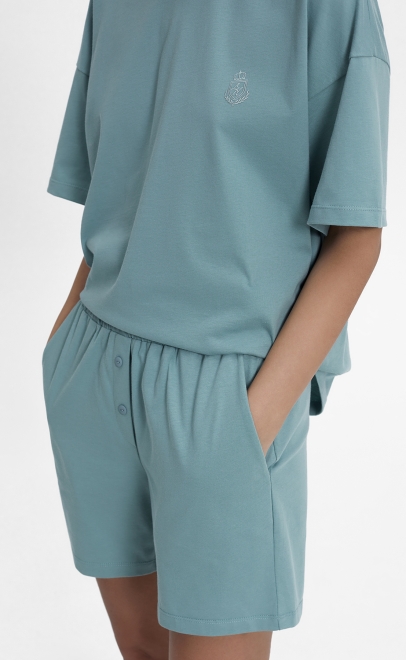 Пижама с шортами женская св.зеленый (55512-8) фото