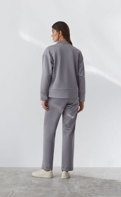 Толстовка летняя женская серый металлик (30555-2) фото