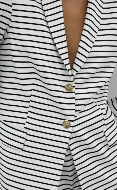 Жакет женский чёрно-белая (30544) фото