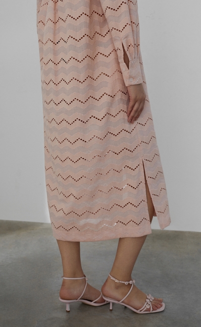 Платье женское пудренный (55483-2) фото