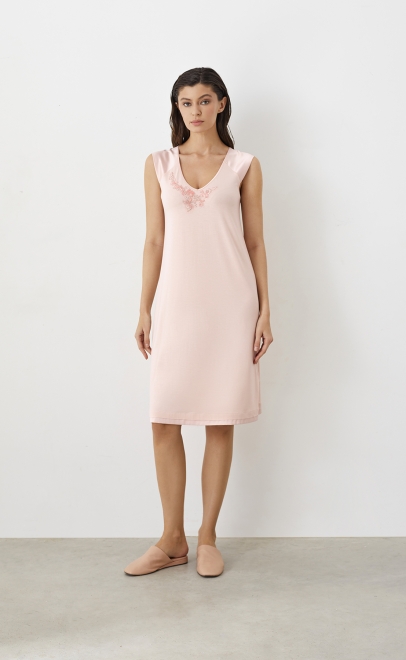 Сорочка из вискозы женская пудренный (52038-2) фото