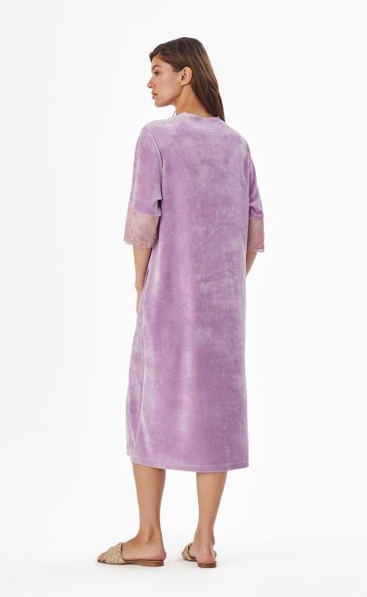 Халат с кружевом  (20178-6) фото