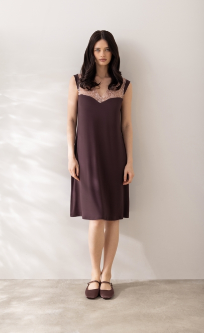 Ночная сорочка женская коричневый (52193) фото