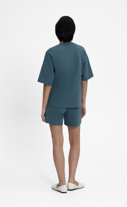 Пижама с шортами женская зелёный (55512-4) фото